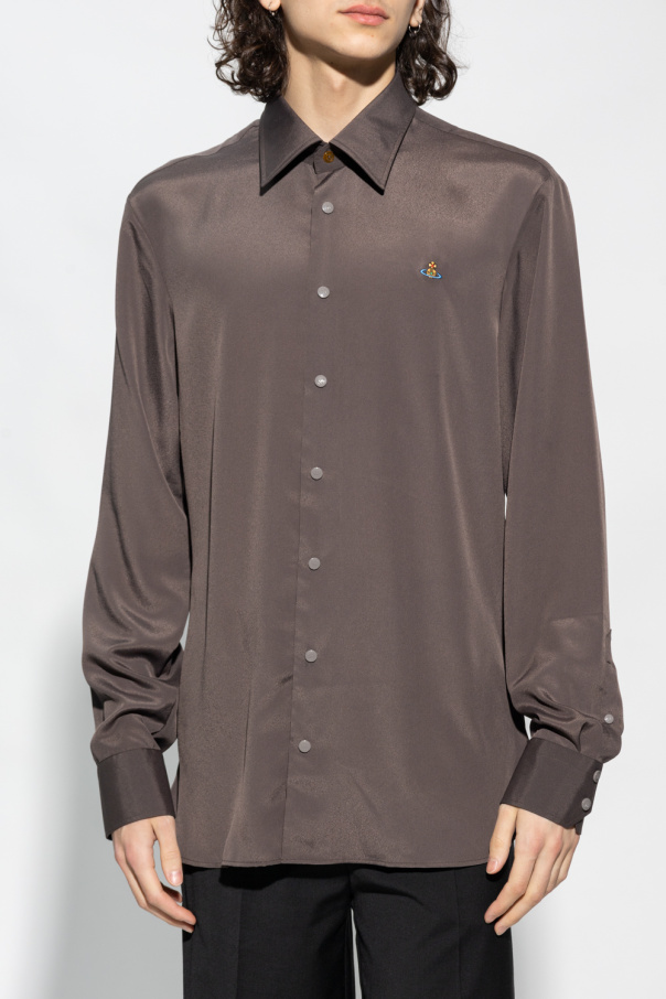 【関税込み】Vivienne Westwood ホワイト＆ブルー Ghost シャツ Vivienne Westwood GHOST SHIRT | REVERSIBLE